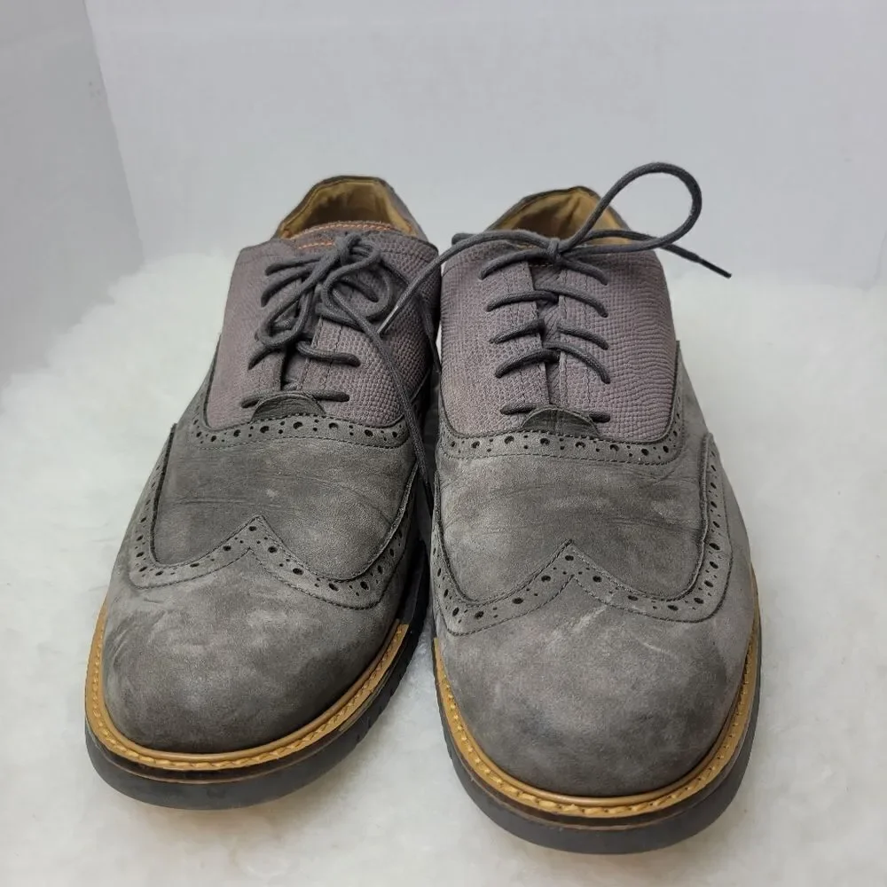 Cole Haan Great Jones Wingtip Oxford Dark Gull Grey C12153 Shoes Size 13